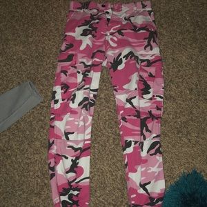 Pink Camo Cargo Pants